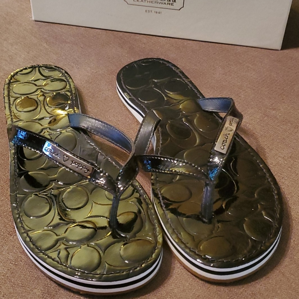 Coach Flip Flops Size 8.5
